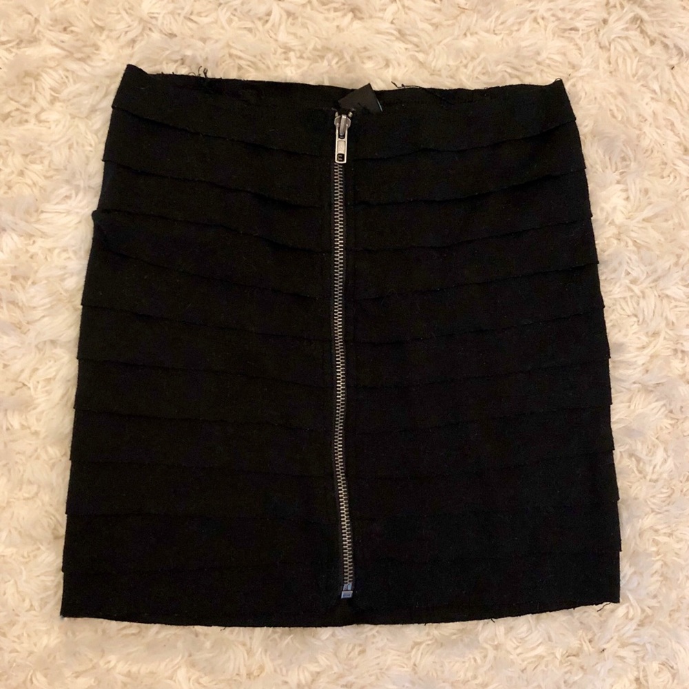 Tight black skirt